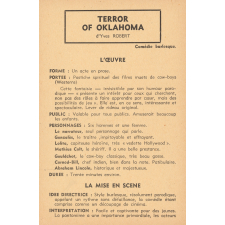Terror of Oklahoma : fiche d'analyse