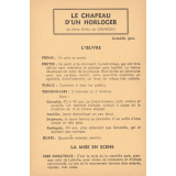Le chapeau d'un horloger : fiche d'analyse