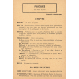 Fugues : fiche d'analyse