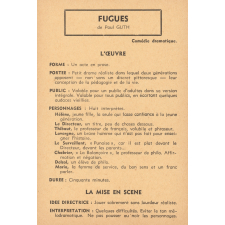 Fugues : fiche d'analyse