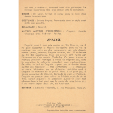 Premier prix de piano : fiche d'analyse