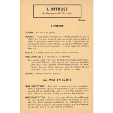 L'intruse : fiche d'analyse