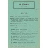 Le joueur : fiche d'analyse