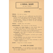 L'idéal mari : fiche d'analyse