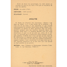 L'humoriste : fiche d'analyse