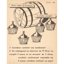 Fiche pour l'enseignement du calcul : C.E.1. 24