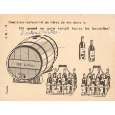 Fiche pour l'enseignement du calcul : C.E.1. 12