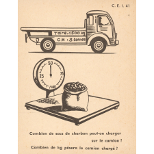 Fiche pour l'enseignement du calcul : C.E.1. 41