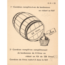 Fiche pour l'enseignement du calcul : C.E.1. 23