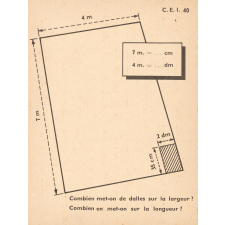 Fiche pour l'enseignement du calcul : C.E.1. 40