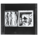Grabreliefs d. Sosias (E. 5. Jh) u. aus Smyrna (3. Jh) = Reliefs funéraires de Sosias (5è siècle) et Smyrne (3è siècle)