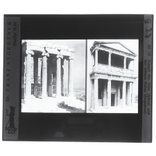 Tempel der Nike (Athen) und der Athena Polias (Pergamon) = Temples d'Athéna Nikè (Athènes)  et d'Athéna Polias (Pergame)