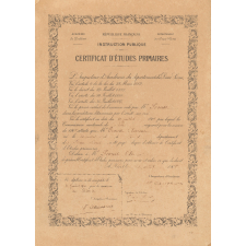 Certificat d'études primaires. 