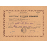 Certificat d'études primaires. 