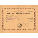 Certificat d'études primaires. 