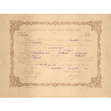 Certificat d'études primaires.