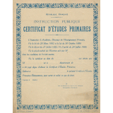Certificat d'études primaires. 