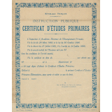 Certificat d'études primaires. 