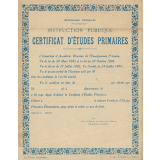 Certificat d'études primaires. 