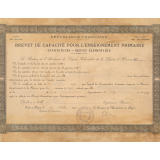 Certificat d'études primaires élémentaires. 