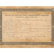 Certificat d'études primaires élémentaires.
