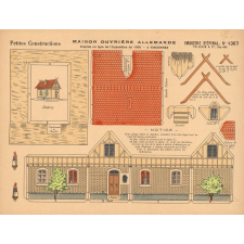 Petites constructions : maison ouvrière allemande : d'après un type de l'exposition de 1900 à Vincennes : N° 1367