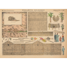 Moyennes constructions : paillotte malgache : d'après type de l'exposition de 1900 : au Trocadéro : N° 907