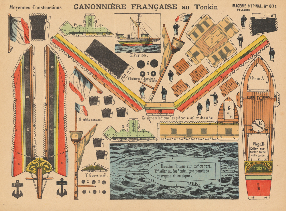 Moyennes constructions : canonnière française au Tonkin : N° 871