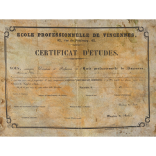 Certificat d'études. 
