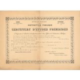 Certificat d'études primaires. 