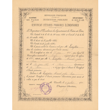 Certificat d'études primaires élémentaires.