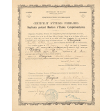 Certificat d'études primaires. Duplicata portant mention d'études complémentaires. 