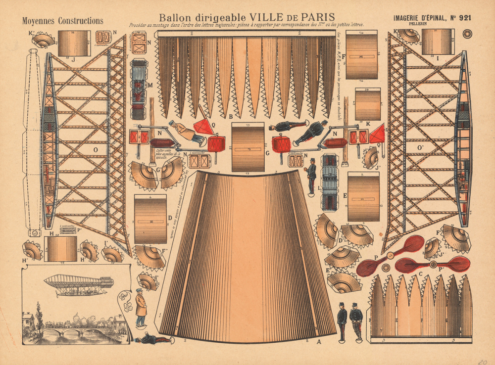 Moyennes constructions : ballon dirigeable : ville de Paris : N° 921