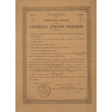 Certificat d'études primaires.