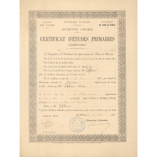 Certificat d'études primaires.