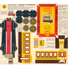 Bolides d'autrefois : Shell : omnibus parisien 1906 : N° 32 A