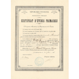 Certificat d'études primaires. 