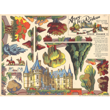 Découpage sans collage : Azay-le-Rideau : douce France : N° 6