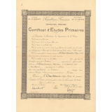 Certificat d'études primaires. 