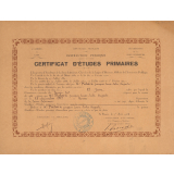 Certificat d'études primaires. 