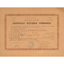 Certificat d'études primaires.