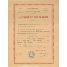 Certificat d'études primaires.