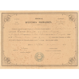 Certificat d'études primaires. 