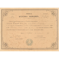 Certificat d'études primaires. 