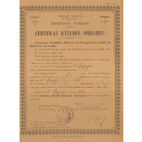 Certificat d'études primaires. 