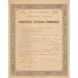 Certificat d'études primaires. 