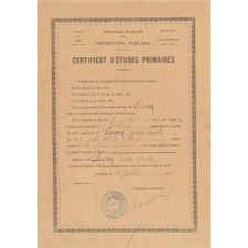 Certificat d'études primaires.