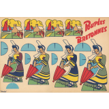 Découpage : poupées bretonnes