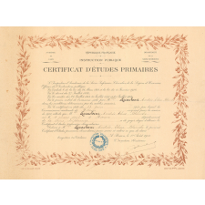 Certificat d'études primaires.