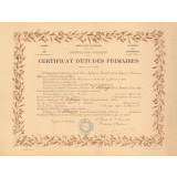 Certificat d'études primaires. 